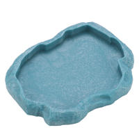 Tazón De Alimentación Para Reptiles De Resina ABS Piedra Para Tortugas Lagartos Nutrición Y Agua Feeder Bowl Para Reptiles - details 0