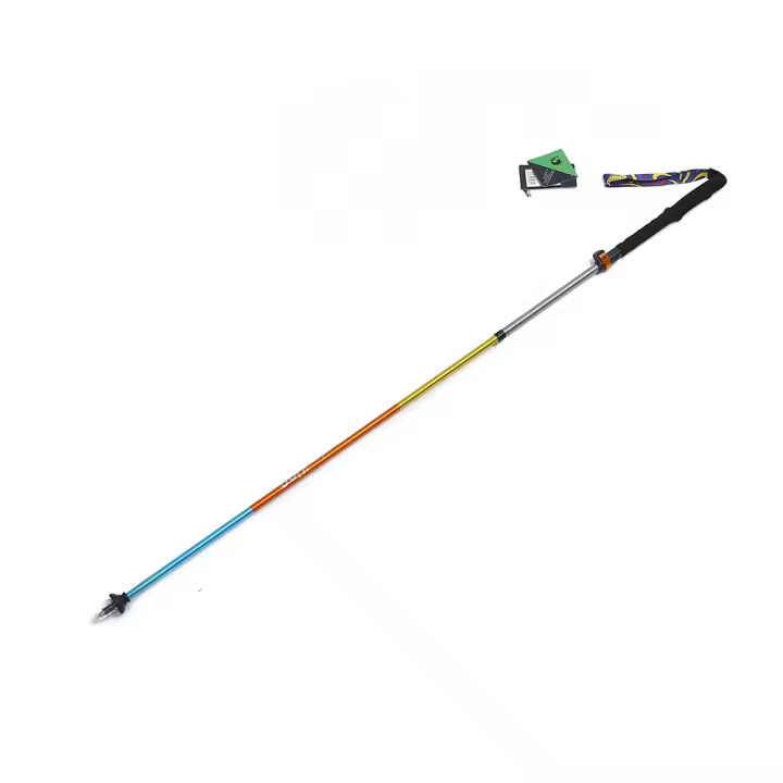 Bastón De Caminar JUNGLE KING Unisex RGB Telescópico Ajustable De Aluminio Para Senderismo Y Correr Punta De Acero Tungsteno Carbono - 1