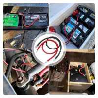 Banner - Cables de la Batería con terminales anillo 5AWG 16 mm2 SC16-10 30 cm