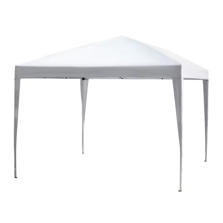 Outsunny Carpa Plegable 3x3 m Cenador de Jardín Gazebo con Bolsa de Transporte Altura Ajustable en 3 Niveles Anti-UV e Impermeable para Terraza Patio Playa Verde - 1