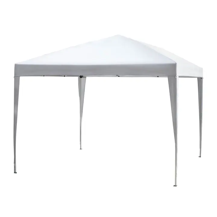 Outsunny Carpa Plegable 3x3 m Cenador de Jardín Gazebo con Bolsa de Transporte Altura Ajustable en 3 Niveles Anti-UV e Impermeable para Terraza Patio Playa Verde - 1