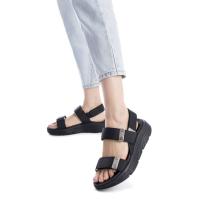 XTI 144073 03 Sandalias plataforma mujer 35749 25V SANDALIA PLATAFORMA VELCROS NEGRO - details 1