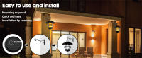 Lámpara De Pared Solar Exterior IP65 Impermeable LED Para Porche Jardín Decoración De Balcón Terraza Iluminación Luz De Parede - details 10