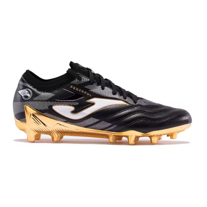 Joma Botas De Fútbol Joma Powerful Cup 2401 Negro Oro Firm Ground - 1