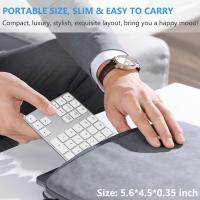 Entrada DE DATOS recargable del teclado del número 34-Key compatible para el MacBook - details 4