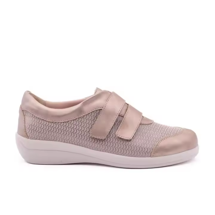 Zapato Velcro Ancho Mujer Doctor Cutillas 43621 Beige - 1