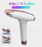 Epilador Láser Inalámbrico 4-en-1 Para Mujer Peluca Piel Permanente IPL Photoepilator Eliminación De Vello Painless Máquina De Epilación Eléctrica Para Bikini Cuerpo Cara Y Axilas - details 4