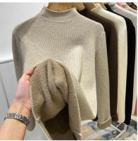 Suéter De Térmica Elegante Para Mujer Con Cuello Alto Y Lona Gruesa Abrigado Sueter De Punto Elegante Para Oficina Top Delgado De Jersey De Invierno - details 8