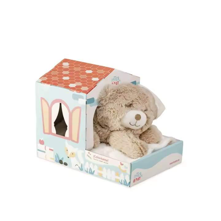 manta bebe + peluche + casita modelo osito - 1