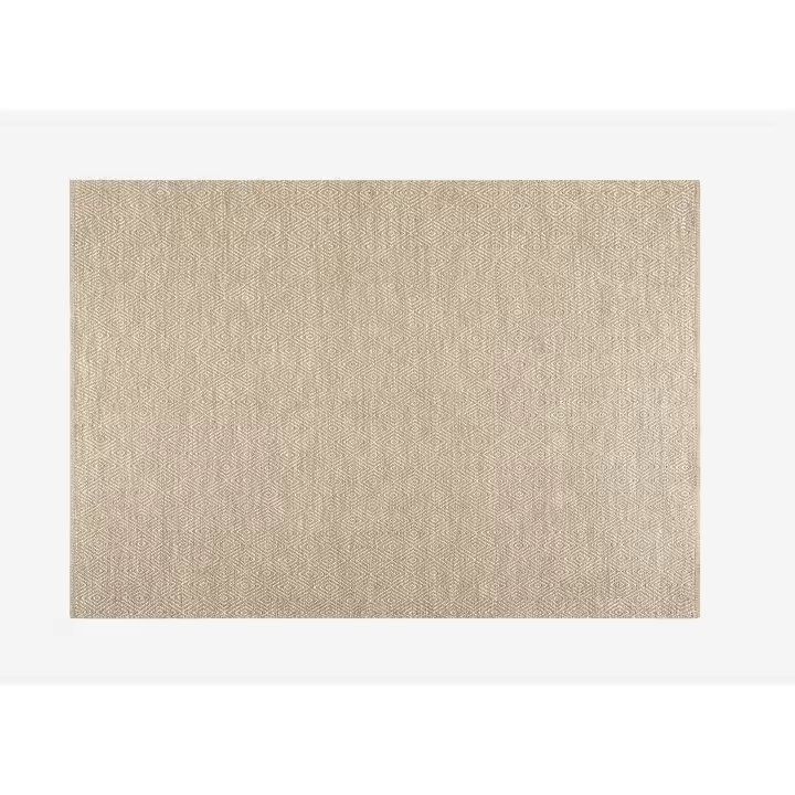 ALFOMBRA ZIGZAG ROMBOS LIGHT BEIGE MEDIDA 60X90 CM Linea Paralela - 1