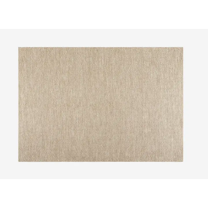 ALFOMBRA ZIGZAG ROMBOS LIGHT BEIGE MEDIDA 60X90 CM Linea Paralela - 1