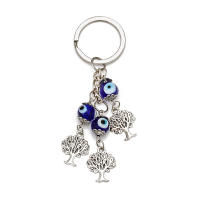 Llavero De Ojo De Suerte Con Mano De Fatima Y Mariposa Azul Para Coche Llavero Turco Con Ojo Maligno Para Hombres Y Mujeres Joyería EY138 - details 6