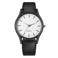 Reloj De Cuarzo Minimalista Para Parejas Correa De Cuero Múltiples Colores Accesorio De Ropa Casual Reloj Simplicidad - details 1