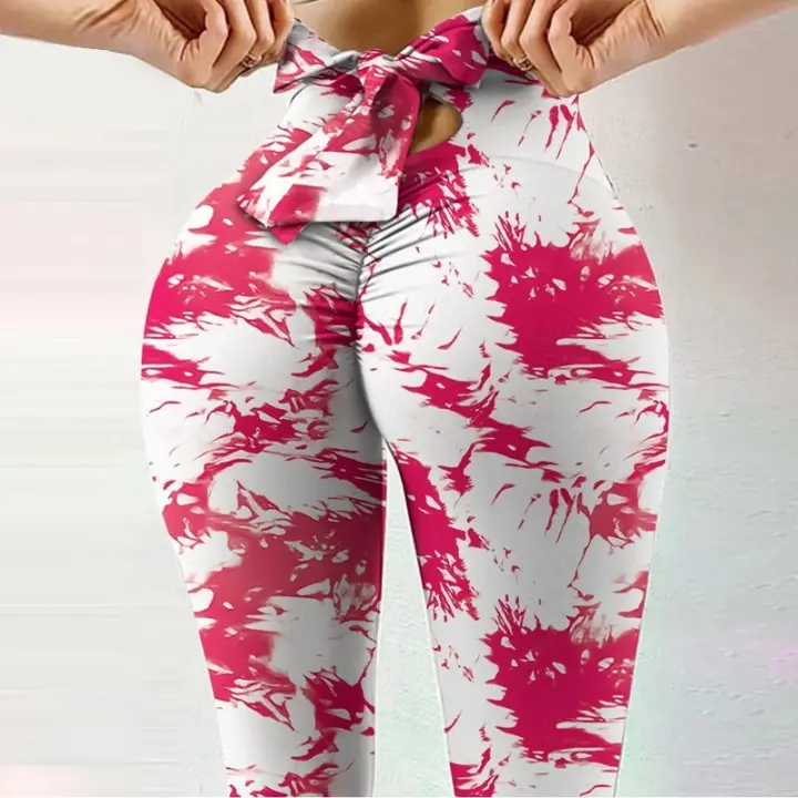 Pantalones de Yoga with Lasso para Mujer, Mallas de Belta Alta, sin costura, para entrenamiento, Gimnasio, ropa Deportiva de Realce - 1