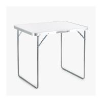 STARLEY-Mesa de Camping Plegable,Mesa plegable para acampar,Picnic, jardín,playa,80x60x70 Cm,Color Madera,Blanco - details 2