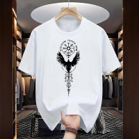 Camiseta De Algodón Para Hombre Con Patrón De Corvo Vikingo 2025 Nueva Arrivals Camiseta De Cuello Redondo Casual Urbana De Alta Calidad Y Ligera Para Primavera Y Verano - details 3
