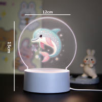 Lámpara Nocturna 3D Mermaid Para Decoración De Habitación Infantil Luz LED De Ambiente Con Iluminación Suave Para Dormitorio - details 6
