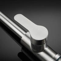 Top-Grifo de cocina de níquel cepillado con rociador extraíble, rociador de fregadero de cocina giratorio de 360 °, grifo de agua caliente y fría - details 8