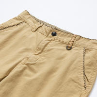 Shorts Casuales Para Hombres Algodón Puro Estilo Recto Moda Verano Pantalones Deportivos Trabajo Cinco Puntos Caballo - details 11