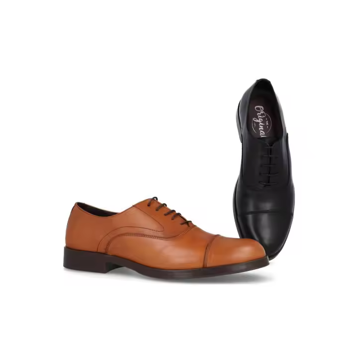 Mº5939 - ORIGINAL ST ZAPATOS DE HOMBRE  COLORES : NEGRO , CUERO  TALLAS: 39 AL 46  CORTE EXTERIOR: PIEL  FORRO INTERIOR: PIEL  PLANTILLA: SINTÉTICO / EXTRAIBLE  ALTURA TACÓN / CUÑA : 2,5 CM.  PISO : SINTÉTICO - 1