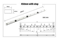 Herramienta De Miter Roja Para Carpintería Con Track T Y Slider Práctico Modificador Metal Miter Barra De Limitación - details 12