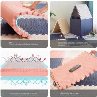 12pcs Juego De Puzzles Para Bebés Alfombra Interlocking De Esponja Tamaño 30x30x1cm Alfombra De Ejercicio Para Niños Suave Y Educativa - details 5