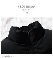 Chaqueta De down Para Hombre Talla Grande Invierno Abrigo Casual Con Capucha Cremallera Y Bolsillos Sin Mangas Aislada Y Gruesa - details 13