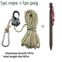 Cuerda De Tenda De 5m Con Ajustador De Cordón Reflectante Para Atar Cordones Rápido Y Fuerte Hebilla De Tenda - details 5