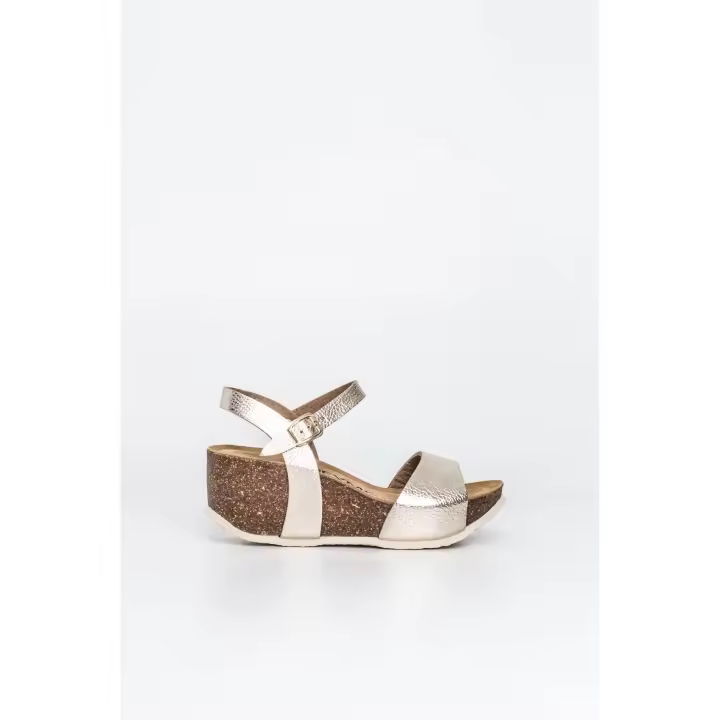 Heymo SANDALIA BIO CUÑA PLATAFORMA METALIZADA - 1