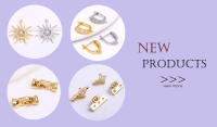 Colgante De Metal Enchapado En Oro 18K Para Fabricación De Collares Hebilla Liso Para Colgantes Gancho Para Cierres Clips - details 3