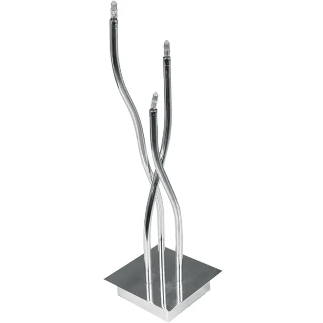 LEONOR Lámpara de mesa 3xG4 12V L.14xAn.14xAl.48cm Cromo - 1