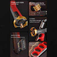 Entrenador De Fuerza De Agarre Ajustable 5-100 KG Expansor De Muñeca Resistencia Para Ejercicio De Mano Y Construcción Muscular Fitness Gimnasio Unisex - details 11