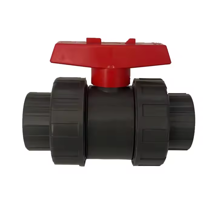 Suinga Válvula Esfera PVC Roscada 1 1/4" para Tuberías de Polietileno y PVC - 1
