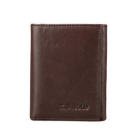 Cartera de Piel con Bloqueo RFID y Billetera, Tarjetero, pequeña de Piel Genuina, Vertical y Muy Practica para Hombre, Cualquier ocasión (DICACA NATURE). - details 0