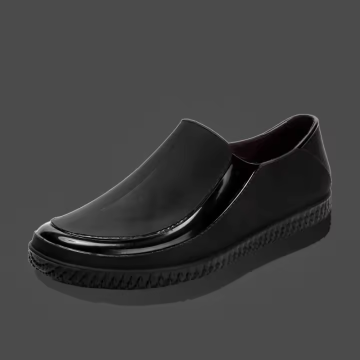 Botas De Lluvia Para Hombres Negras Impermeables Cuatro Estaciones Camping Al Aire Libre Pesca Zapatos De Trabajo Con Tubo Corto Para Lavado De Coche - 1