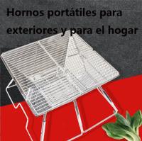 Parrilla de barbacoa portátil, estufa de exterior, estufa de leña, parrilla de barbacoa, estufa de camping portátil, estufa de carbón de acero inoxidable para el hogar, barbacoa portátil - details 2