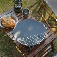 Sartén De Barbacoa Coreana Multiusos Antiadherente Para Panqueques Redondos Viajes Camping Fritura Plancha Herramienta De Barbacoa Para El Hogar - details 19