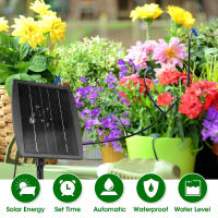Kit De Riego Solar Con Modos De Tiempo Y Drip IP67 Impermeable Para Plantas Automáticas Dispositivos De Riego Solar Potenciados - details 0