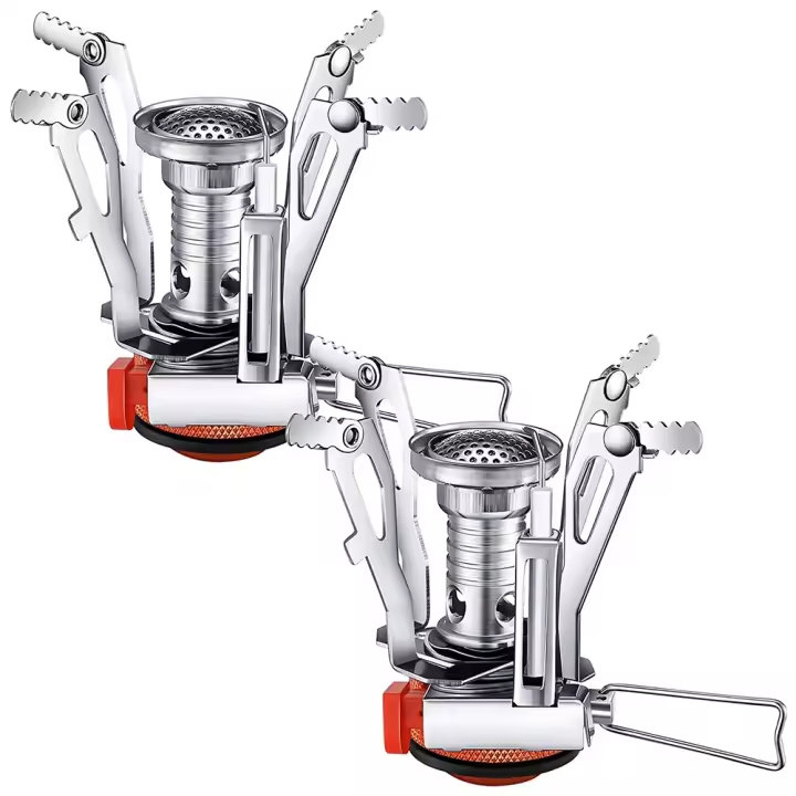 Estufa de Camping para Viajes 2 Pcs Resistente al Viento para Cocinar al Aire Libre y Senderismo con Batería Normal Producto de China - 1