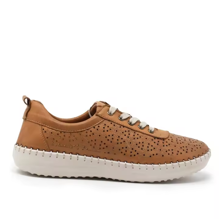 MANLISA COMFORT SHOES 900 TABACK Sneakers mujer 35010 25V CASUAL SPORT PICADO TABACO - 1