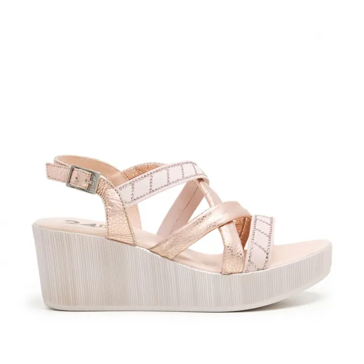 24 HORAS 26065 Sandalias plataforma mujer 31855 24V SANDALIA NOBUCK-S TIRAS NEGRO - 1