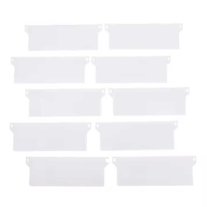 Juego De 10 Placas De Base Plásticas Para Cierres De Ventanas Accesorios Duraderos Para Cortinas Y Slats Peso Inferior Vertical - 1