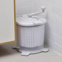 Mini Lavadora manual portátil para el hogar dormitorio Lavadora de ropa interior Gris - details 1