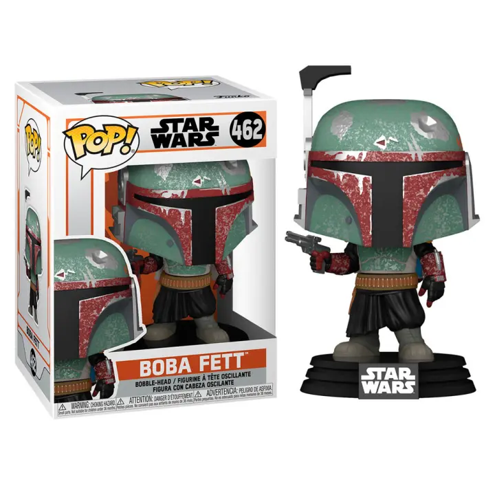 Figura Funko Pop Mandalorian Boba Fett-Figura de Vinilo Coleccionable - Idea de Regalo- Mercancia Oficial - Juguetes para Niños y Adultos - Movies Fans - Muñeco para Coleccionistas y Exposición - 1