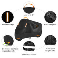 Cubierta De Motocicleta 210D Impermeable Y Antiviento Con Cierres Para Bicicleta Scooter Cubierta De Lluvia Motocross Universal Protección Al Aire Libre - details 6