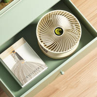 Ventilador de Mesa, Oscilación Automática de 120 °, Iluminación LED, Ventilador Silencioso USB, Ajustado PARA EL Hogar, Oficina, Dormitorio - details 2