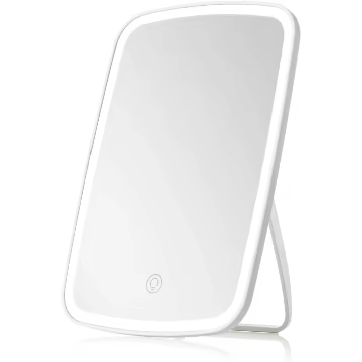 Espejo de maquillaje Pantalla táctil Espejo iluminado con brillo LED Ajustable Portátil USB Recargable - 1