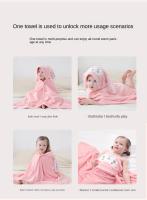 Toalla De Baño Para Niños Con Capucha De Coral Fleece Grueso Sin Pérdida De Pelo Ropa De Baño De Dibujos Animados Para Bebés - details 12