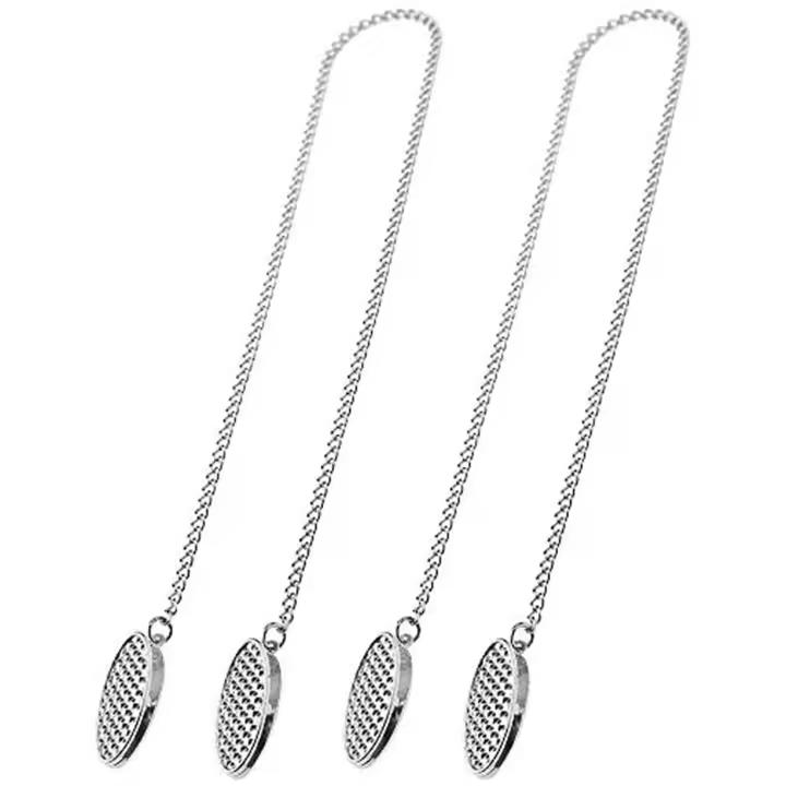 2 Pcs Napkin Chain Napkin Holder Napkin Clips Chain Flexible Lanyard Neck Strap for Seniors Older Adults Children - 1
