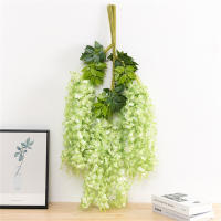12pcs Flores De Tofu Artificial 110cm Para Decoración De Ceilings Y Corredores Estilo Wisteria Simulada Para Bodas Y Aniversarios - details 6